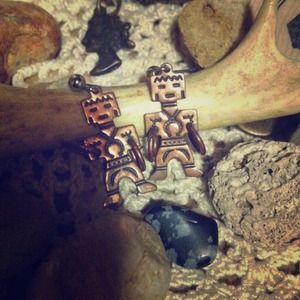 Vintage "Harvey Era" copper earrings