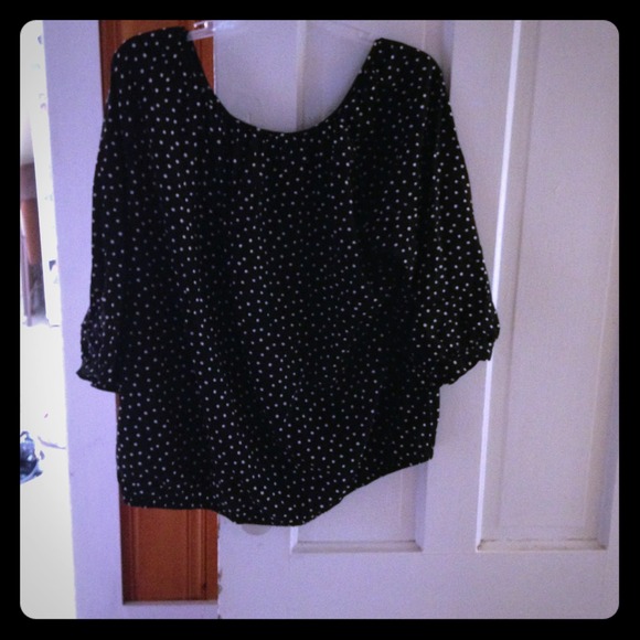Polka dot blouse