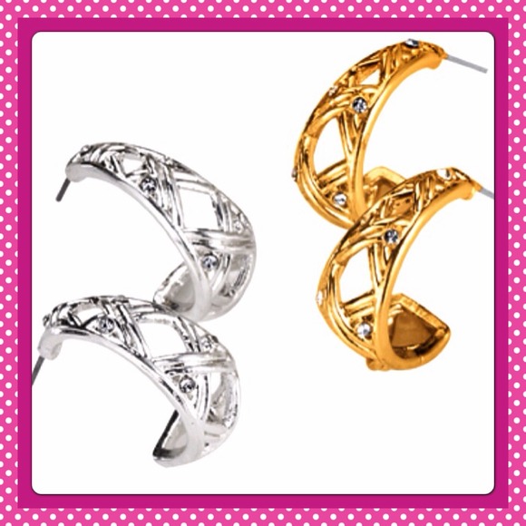 Basket weave earrings