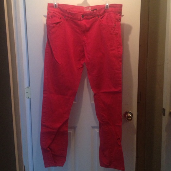 ******Sold*****Men's red skinny legs