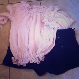 💋bundled💋Blush colored ruffle top