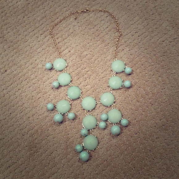 Mint Bubble Gold Necklace