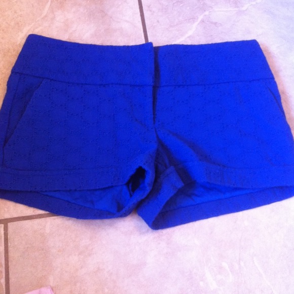 Crochet style shorts