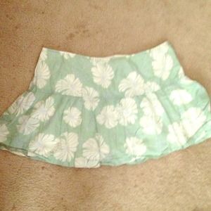Floral mini skirt