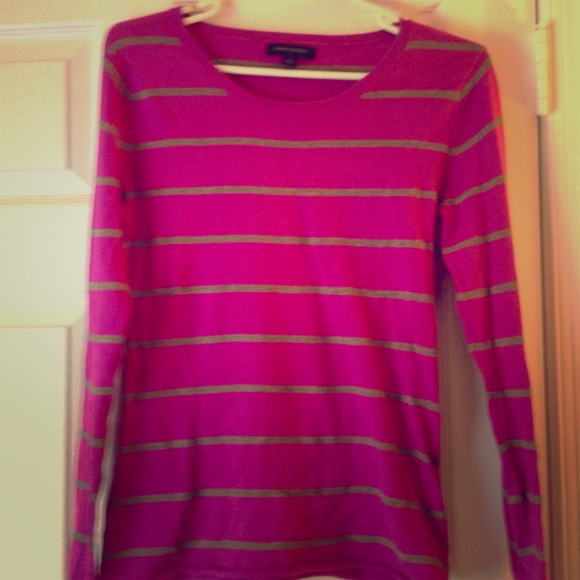 Striped long sleeve cotton shirt
