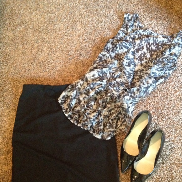 Sheer black leopard print tank - Picture 2 of 2