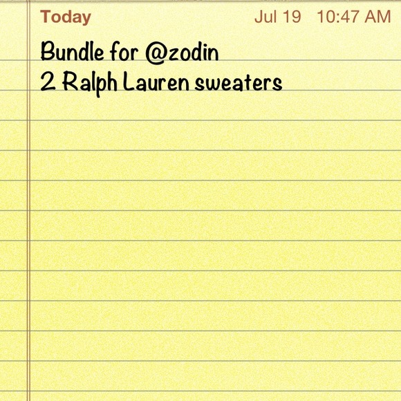 Bundle of sweaters for @zodin