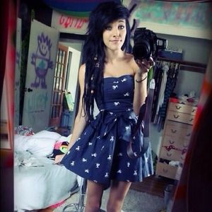 🚫SOLD ❌Navy Blue Pelican Dress (:   Size: Medium✌
