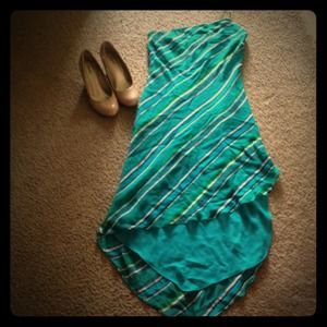 Gorgeous one shoulder high low dress