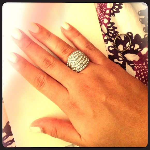 Guess silver ring