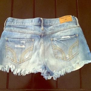 Hollister high waisted denim shorts!