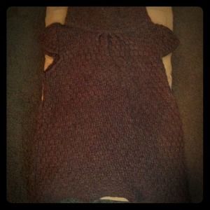Brown short sleeved sweater