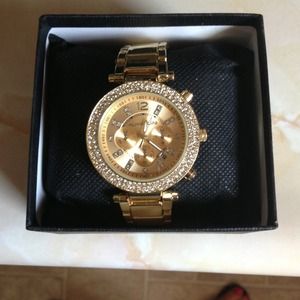 Michael Kors gold & crystal watch ☀INSPIRED☀