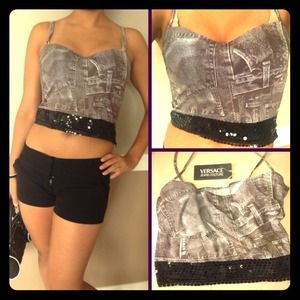 VERSACE Jeans Couture dressy crop/tank top! 💋💎🌹