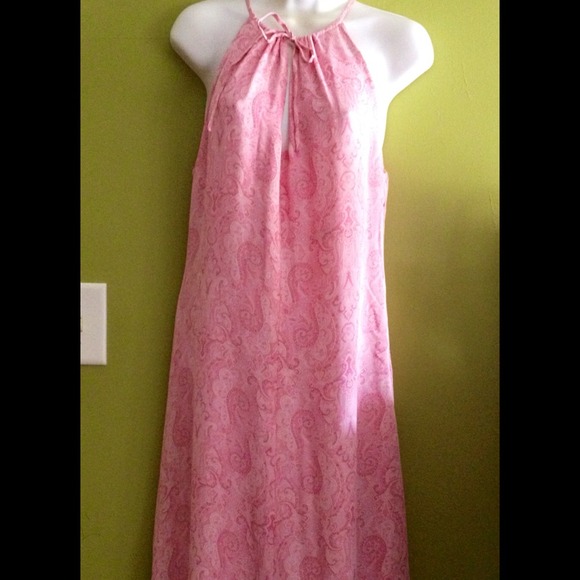 Pink long dress