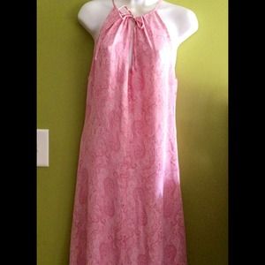 Pink long dress
