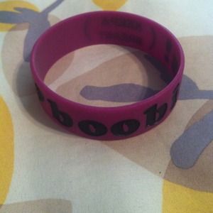 I Love Boobies bracelet.