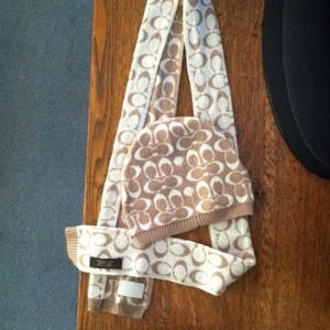 Matching coach scarf/hat combo