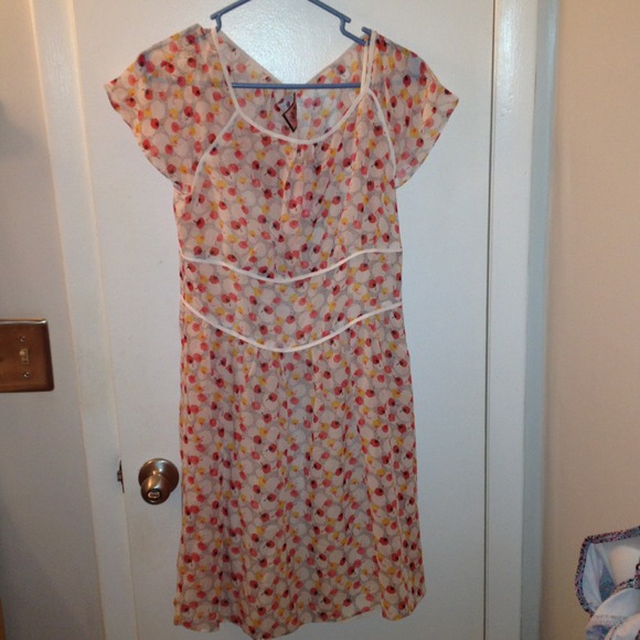 Juicy Couture French Blossom Psey Posey Dots Dress