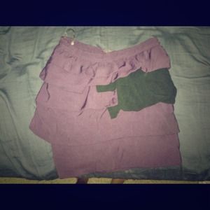 Purple n black pencil skirt