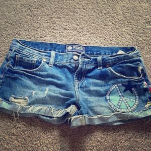 Victoria's Secret peace and flower shorts
