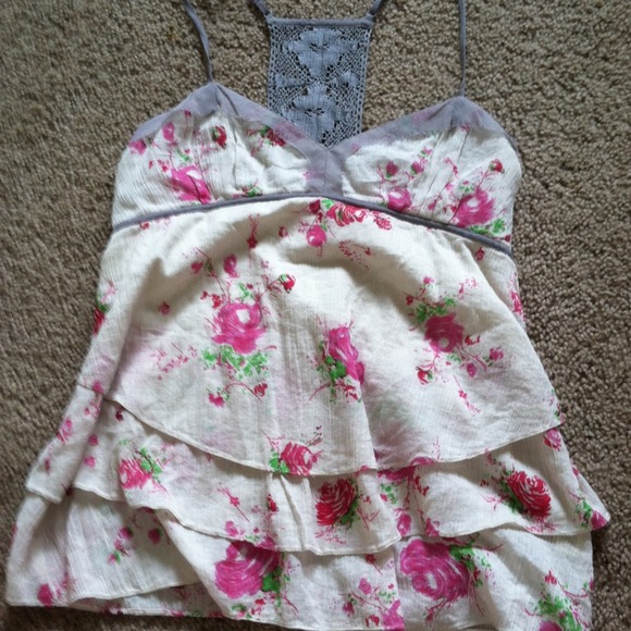 Free People floral tank top