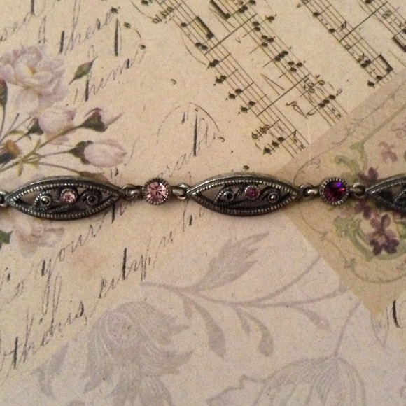 SOLD 🎉 1928 Purple Necklace and Bracelet - Picture 3 of 4