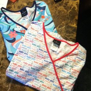 2 baby phat scrub tops size med