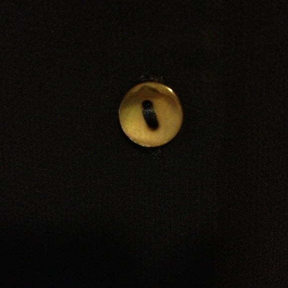 🔴SOLD In Bundle🔴Navy Sheer Sleeveless Button Up - Picture 4 of 4