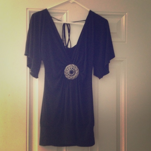 Gorgeous black shirt/ short dress :)