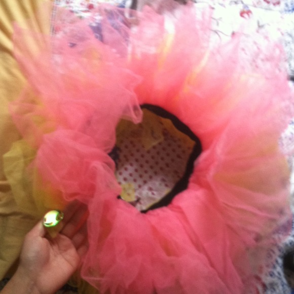 Emazing light pink and yellow tutu with lights