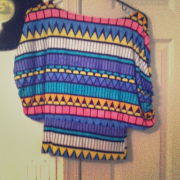 Cute retro colorful top