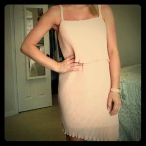 Blush pink layered dress