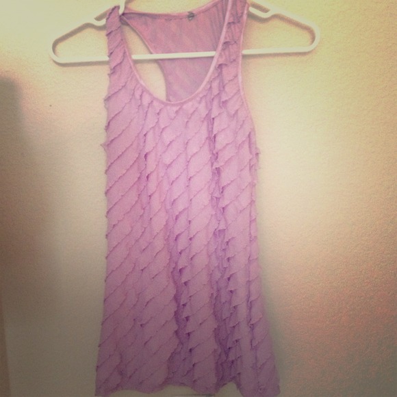 Lavender razor back tank