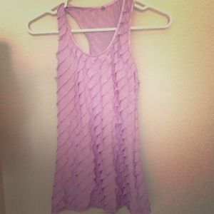 Lavender razor back tank