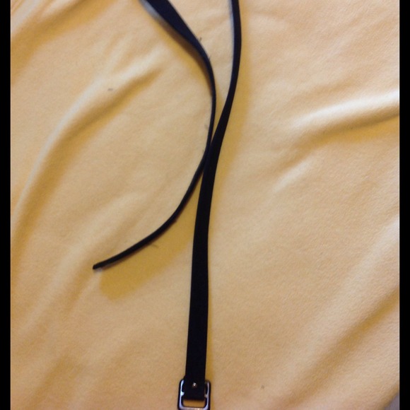 Skinny black belt