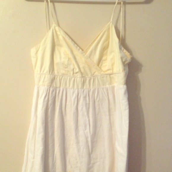Yellow & White Dress