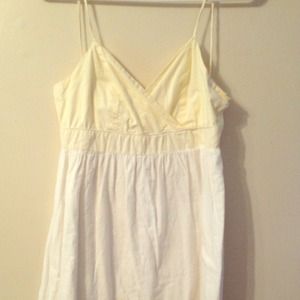 Yellow & White Dress