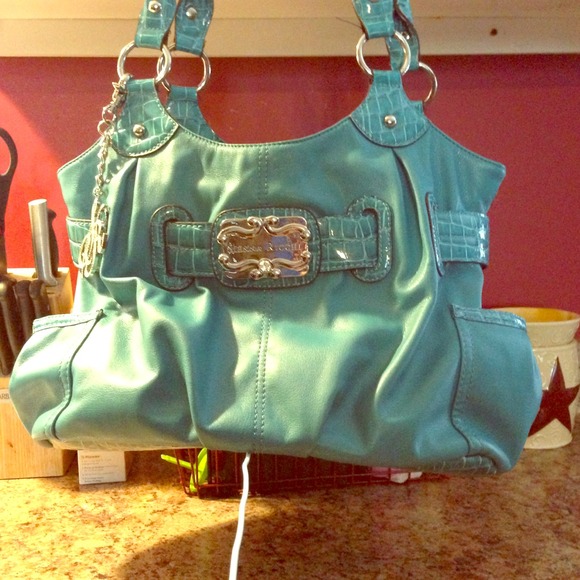 Sold in bundle Sienna Ricchi teal leather purse