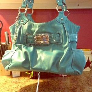 Sold in bundle Sienna Ricchi teal leather purse