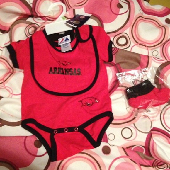 Arkansas Razorback onesie! :)