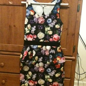 Flower printed dress