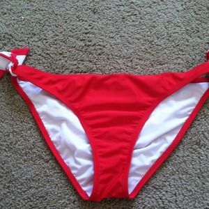 Red bikini bottom
