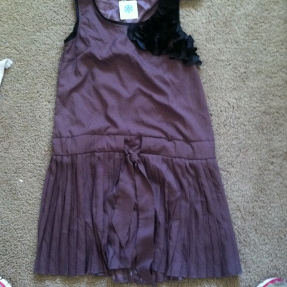 Burgundy designer dress