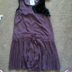 Burgundy designer dress