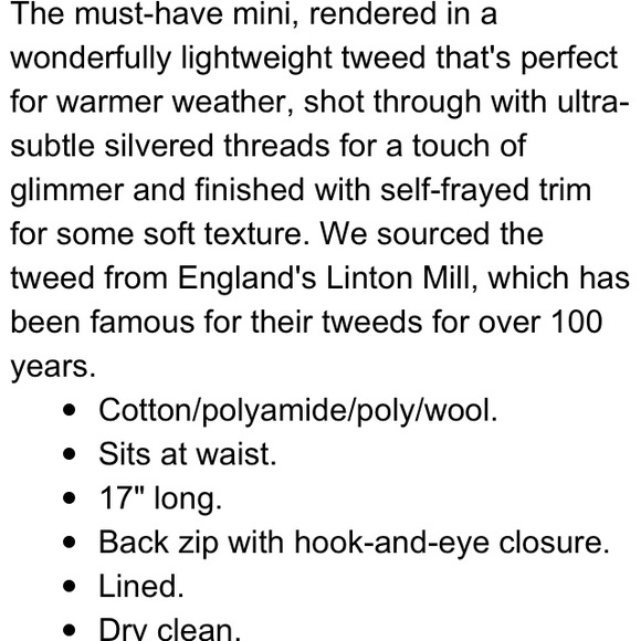 ⭐️ Jcrew tweed skirt - Picture 2 of 3