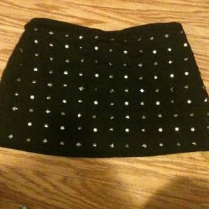 Black studded skirt