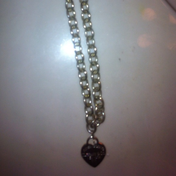Authentic Tiffany & Co toggle heart necklace
