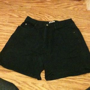 Navy blue high waisted shorts