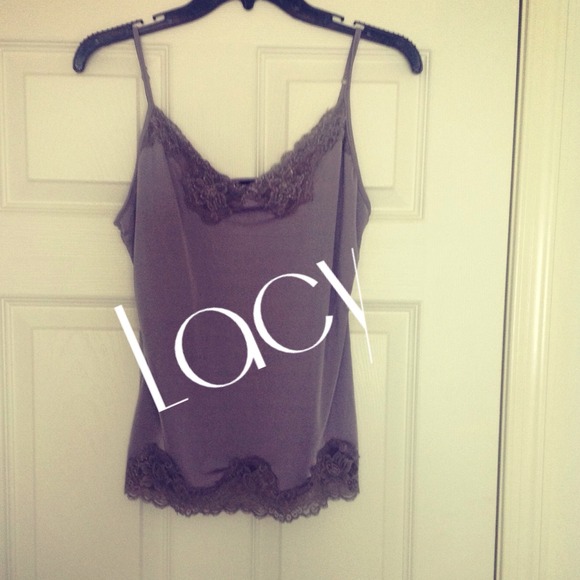 Lacy grey cami